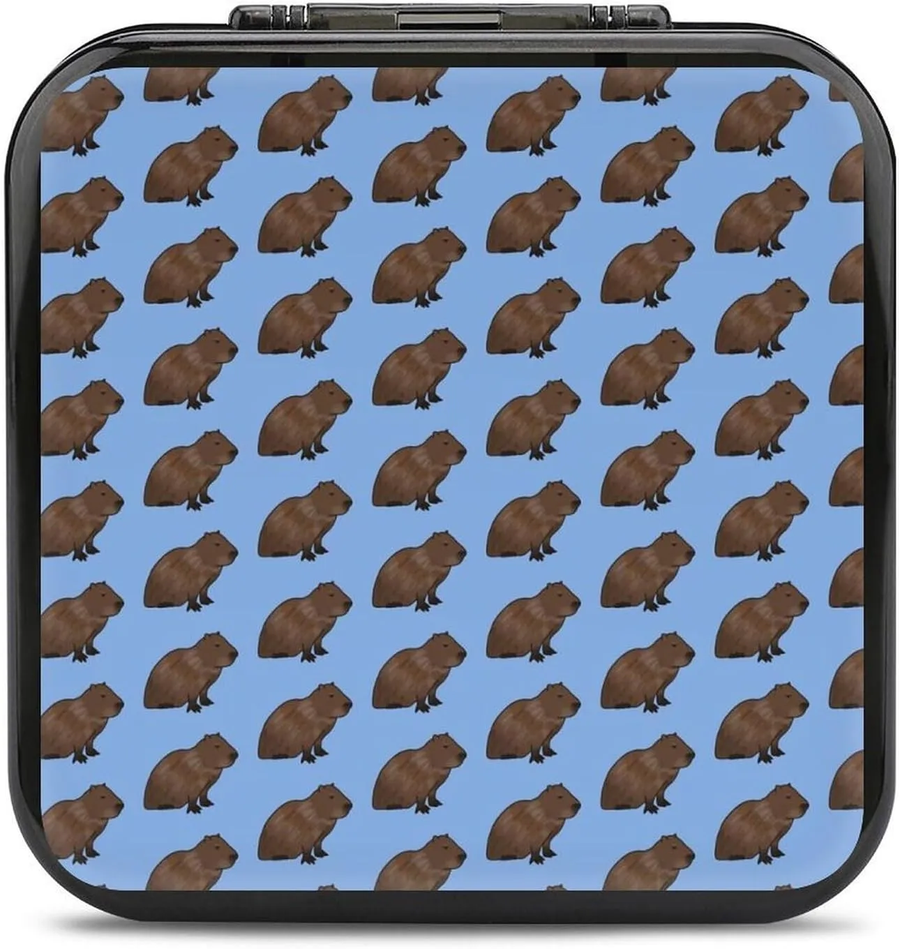 Cute Capybara 24 Game Card Holder Case Storage Box Compatible with Switch Gifts for Game Lover