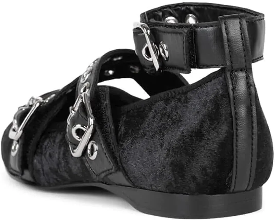 Divanne Ballet Flats for Women, Cross-Strap Ballerina Shoes Bowtie Mary Jane Flats Dress Ballet Shoes with Ankle Strap