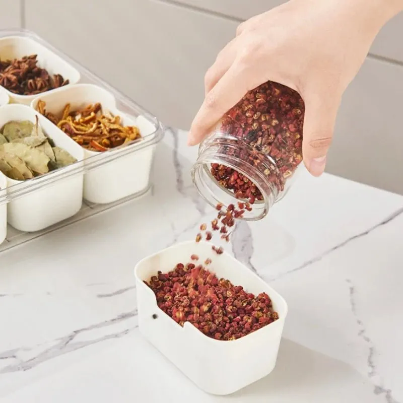 Divided Serving Tray – Portable Charcuterie & Snack Box with Lid & Handle for Sweets & Fruits