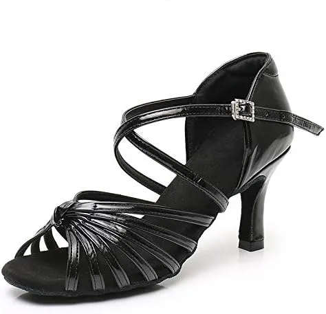 DKZSYIM Women's Latin Dance Shoes Ballroom Performance Shoes,Model NU-WZJ-CL