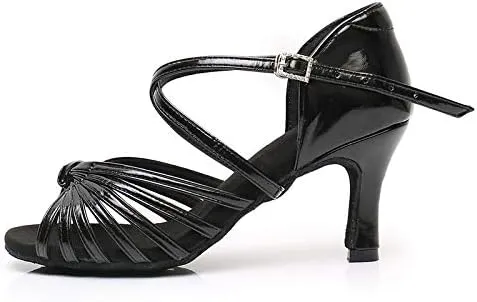 DKZSYIM Women's Latin Dance Shoes Ballroom Performance Shoes,Model NU-WZJ-CL