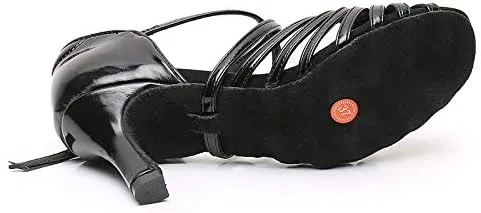 DKZSYIM Women's Latin Dance Shoes Ballroom Performance Shoes,Model NU-WZJ-CL