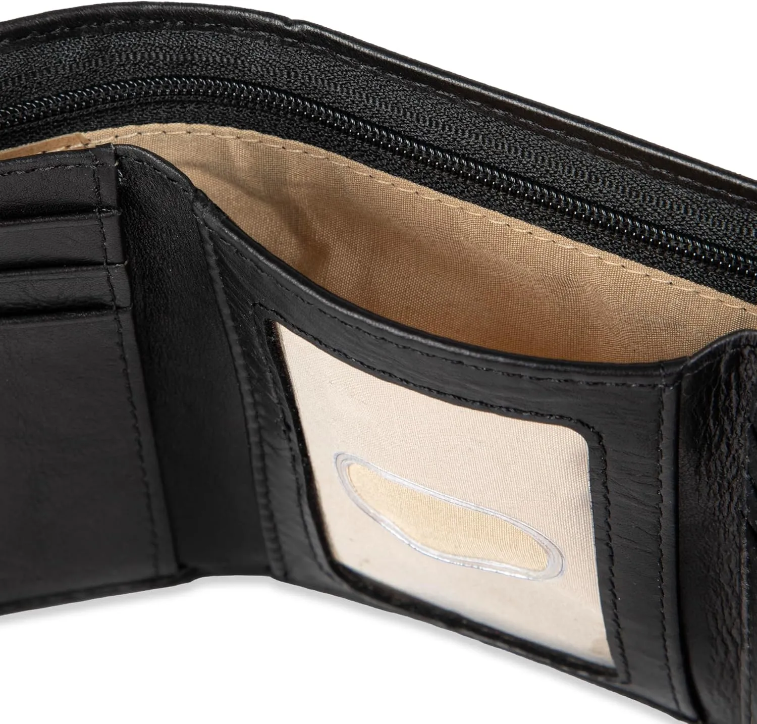 Dockers Men's Extra Capacity Slim Profile Trifold Wallet with Multiple Card Slots and ID Window