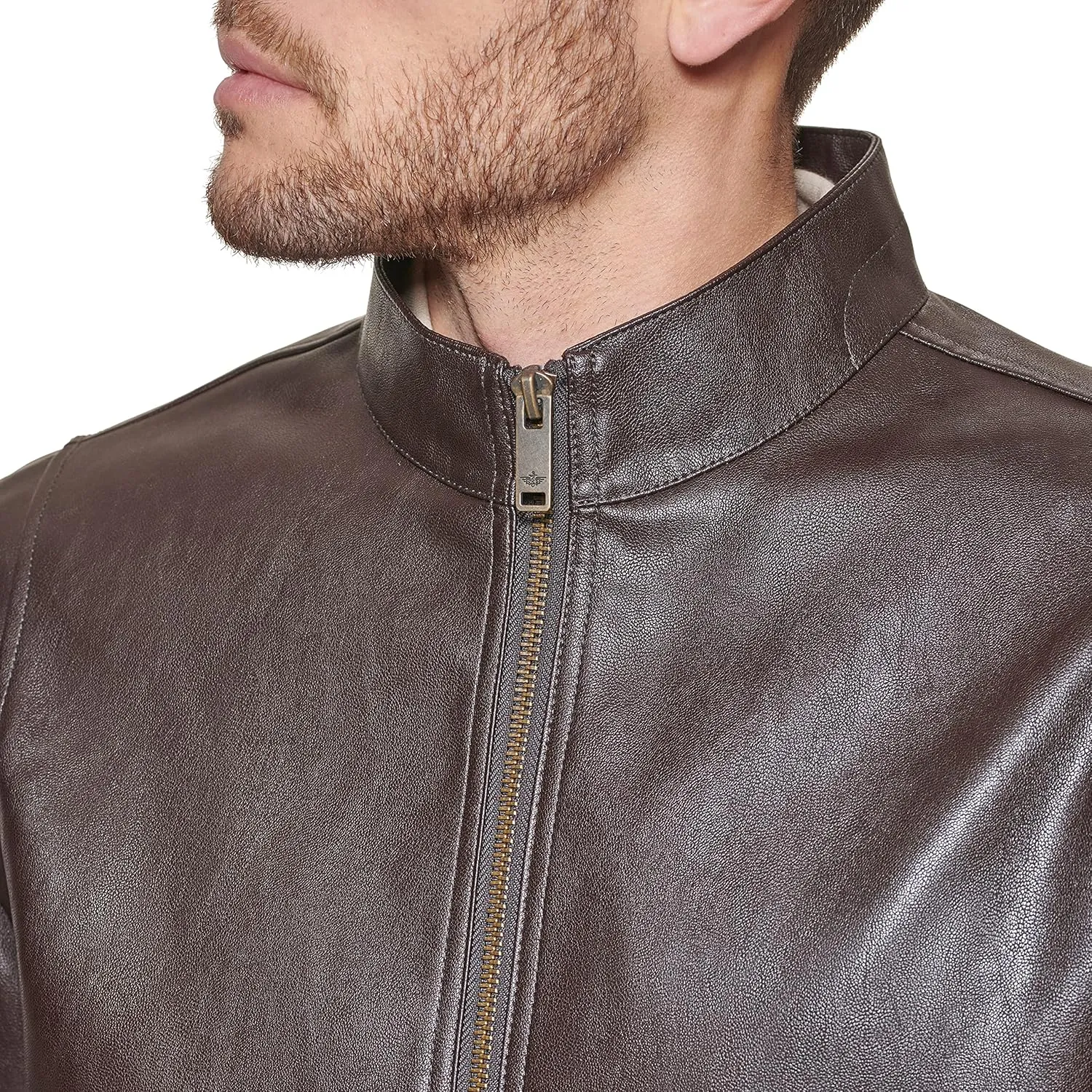 Dockers Men's The Dylan Faux Leather Racer Jacket