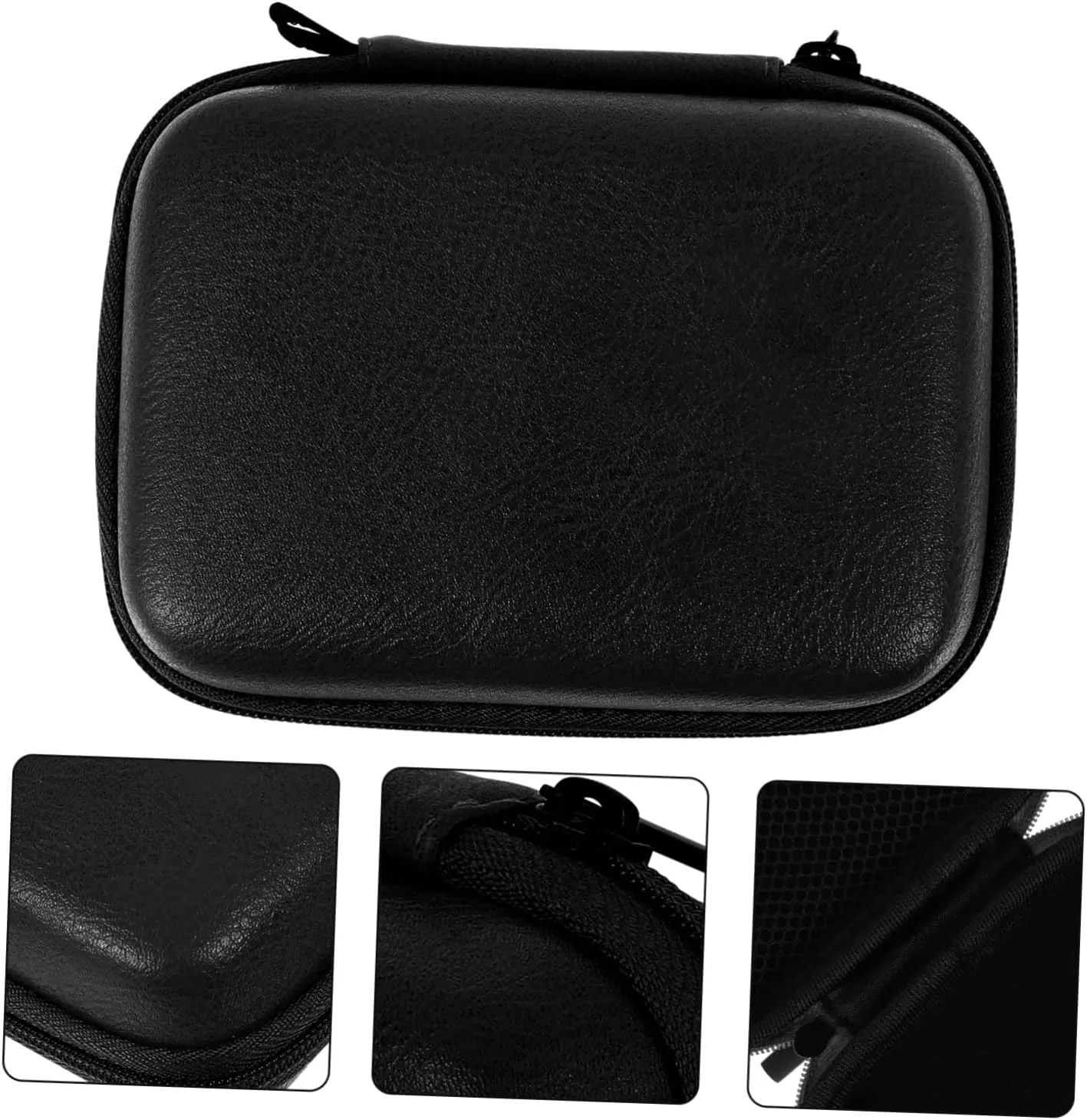DOITOOL 2 Pcs Storage Bag Laptop Charger Case Waterproof Tote Small Electronic Travel Pu Leather Data Line