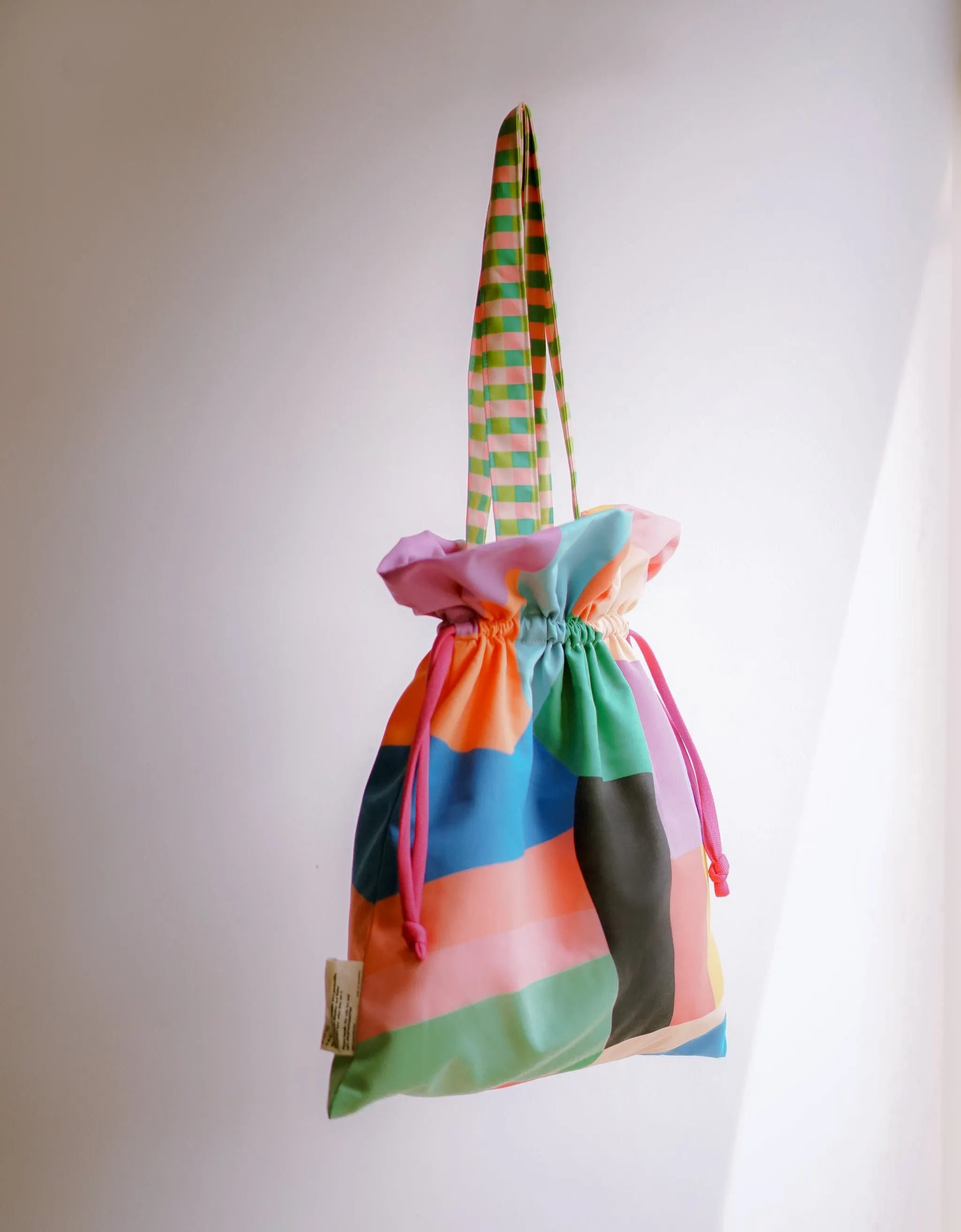Drawstring Tote Bag - Parti Color