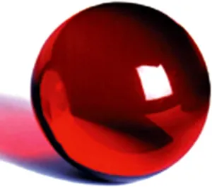 DSJUGGLING Ruby Red Acrylic Contact Juggling Ball - 76mm (3 Inches) Packed with Protective Bag