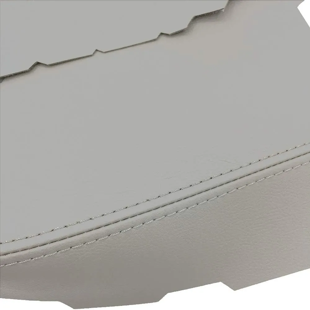 DSkoiph Armrest Synthethic Leather Cover Fit for Honda Pilot 09-13 (Front Door Panel Armrest Cover, Gray)