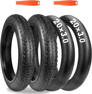 E Bike Tire Fat Bike Tire 20"/26"x3" Electric Bicycle Tire for Mountain Snow and Beach Bike