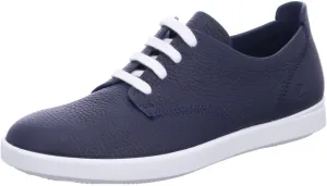 Ecco Womens Leisure 205133 Leather Marine Trainers 8-8.5 US