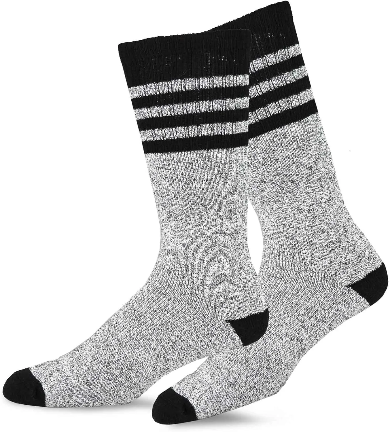 Eco Friendly Heavy Weight Recyled Cotton Winter Thermal Boot Socks Multi Pair for Women Men