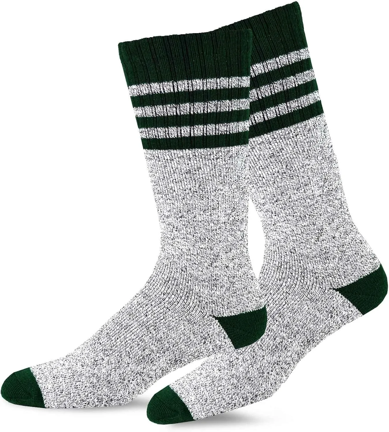 Eco Friendly Heavy Weight Recyled Cotton Winter Thermal Boot Socks Multi Pair for Women Men