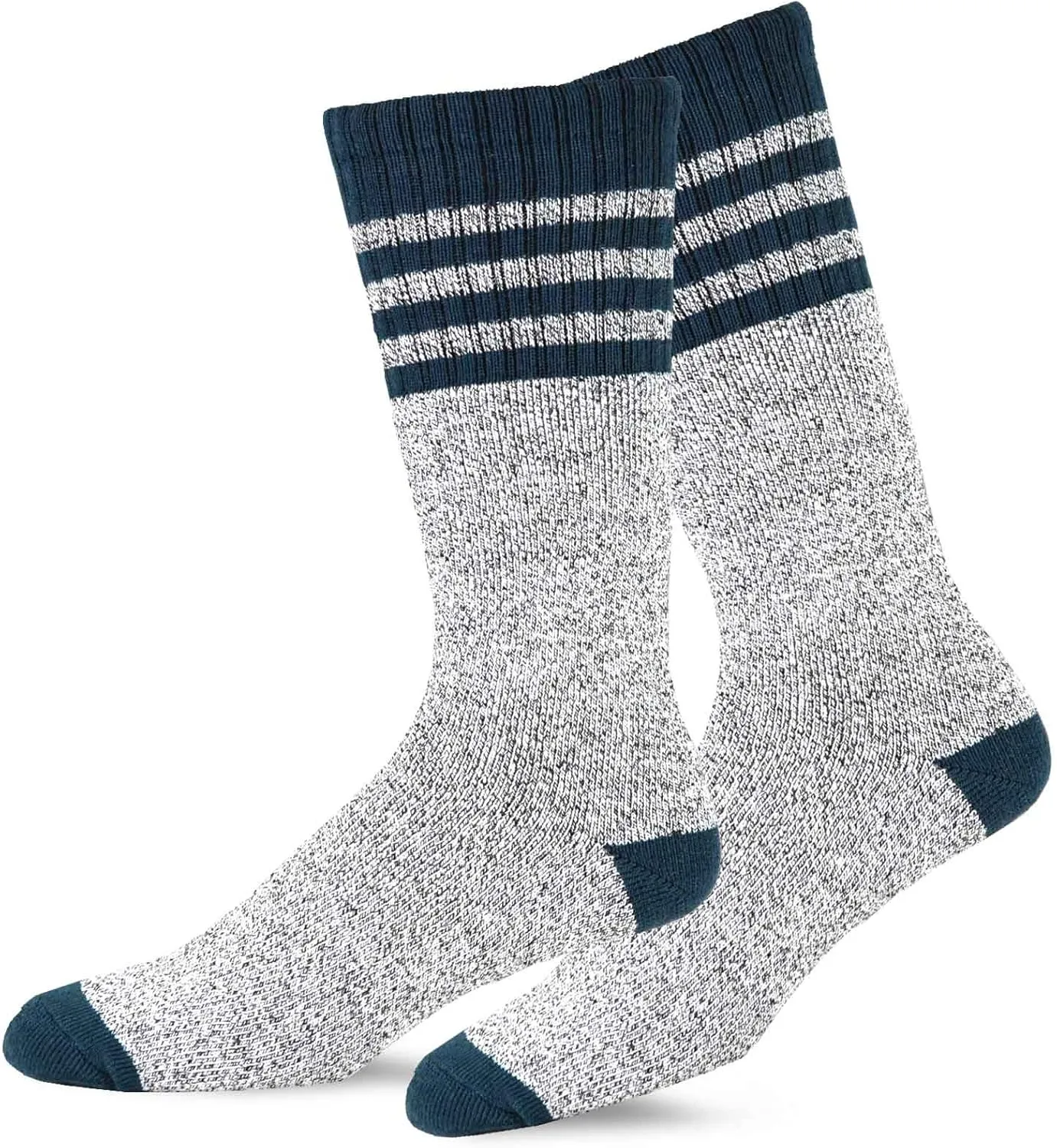 Eco Friendly Heavy Weight Recyled Cotton Winter Thermal Boot Socks Multi Pair for Women Men