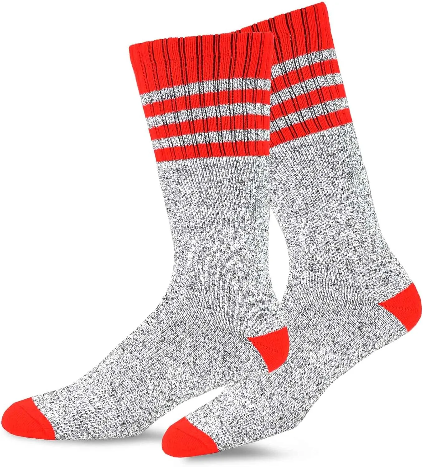 Eco Friendly Heavy Weight Recyled Cotton Winter Thermal Boot Socks Multi Pair for Women Men