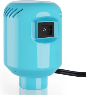 Electric Air Pump for Vacuum Storage Bags, Portable Travel Vacuum Pump Compressing Clothing Vacuum Seal Pump for Various Vacuum Seal Bags Blue(Storage Bag Not Included)