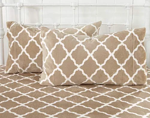 Extra Soft Cozy Velvet Plush Sheet Set. Deluxe Bed Sheets with Deep Pockets.