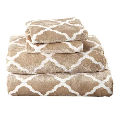 Extra Soft Cozy Velvet Plush Sheet Set. Deluxe Bed Sheets with Deep Pockets.