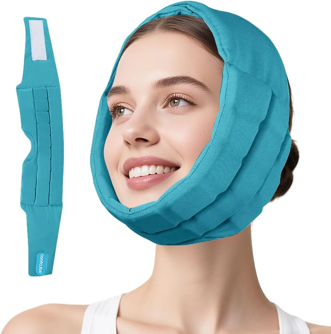 Face Ice Pack for Wisdom Teeth Removal, 2 Hours Long Lasting Cold Therapy Flexible Snug Fit Wisdom Teeth Ice Pack Head Wrap for Oral Surgery, TMJ, Jaw Pain, Cosmetic Injection
