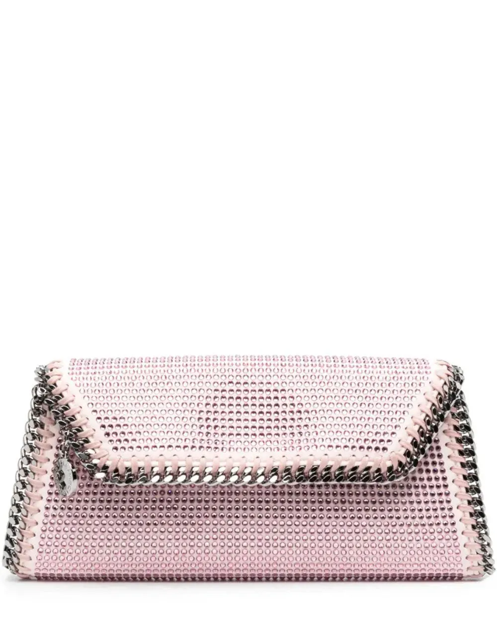 Falabella Crystal Embellished Clutch in Rose