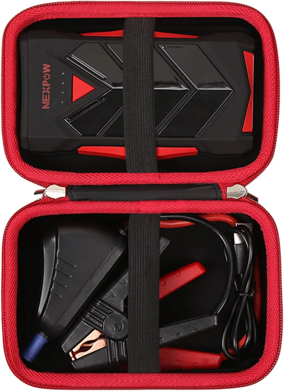 FBLFOBELI Hard Storage Carrying Case for NEXPOW T11F /for BIUBLE Portable Jump Starter, 12V Car Battery Jumper Starter Power Pack Storage Holder