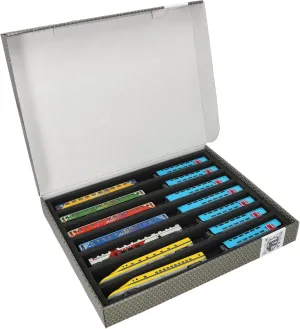 Feldherr Storage Box FSLB040 for Model Railway locomotives, Wagons and Vehicles - 7 Slots for N Gauge Horizontal