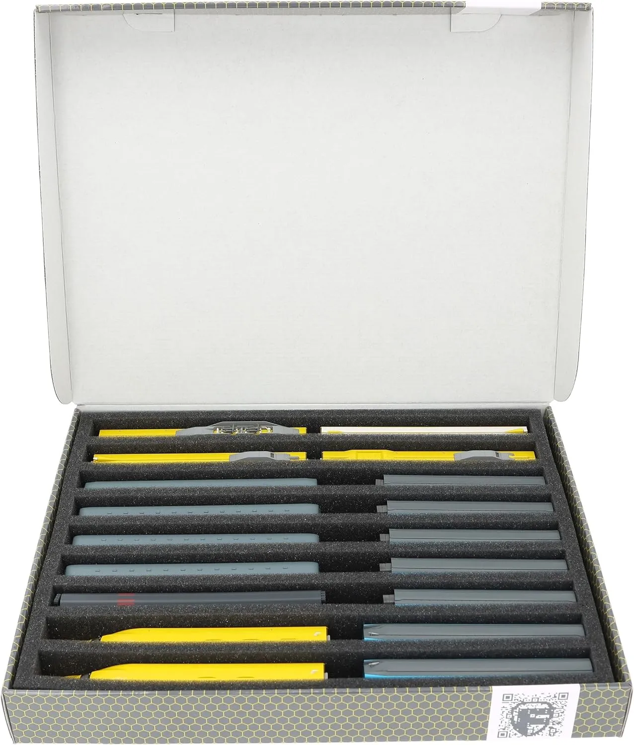 Feldherr Storage Box FSLB040 for Model Railway locomotives, Wagons and Vehicles - 9 Slots for N Gauge Vertical, Amount:1 pcs.