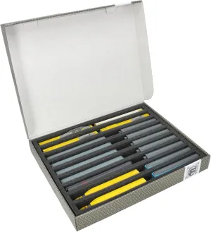 Feldherr Storage Box FSLB040 for Model Railway locomotives, Wagons and Vehicles - 9 Slots for N Gauge Vertical, Amount:1 pcs.