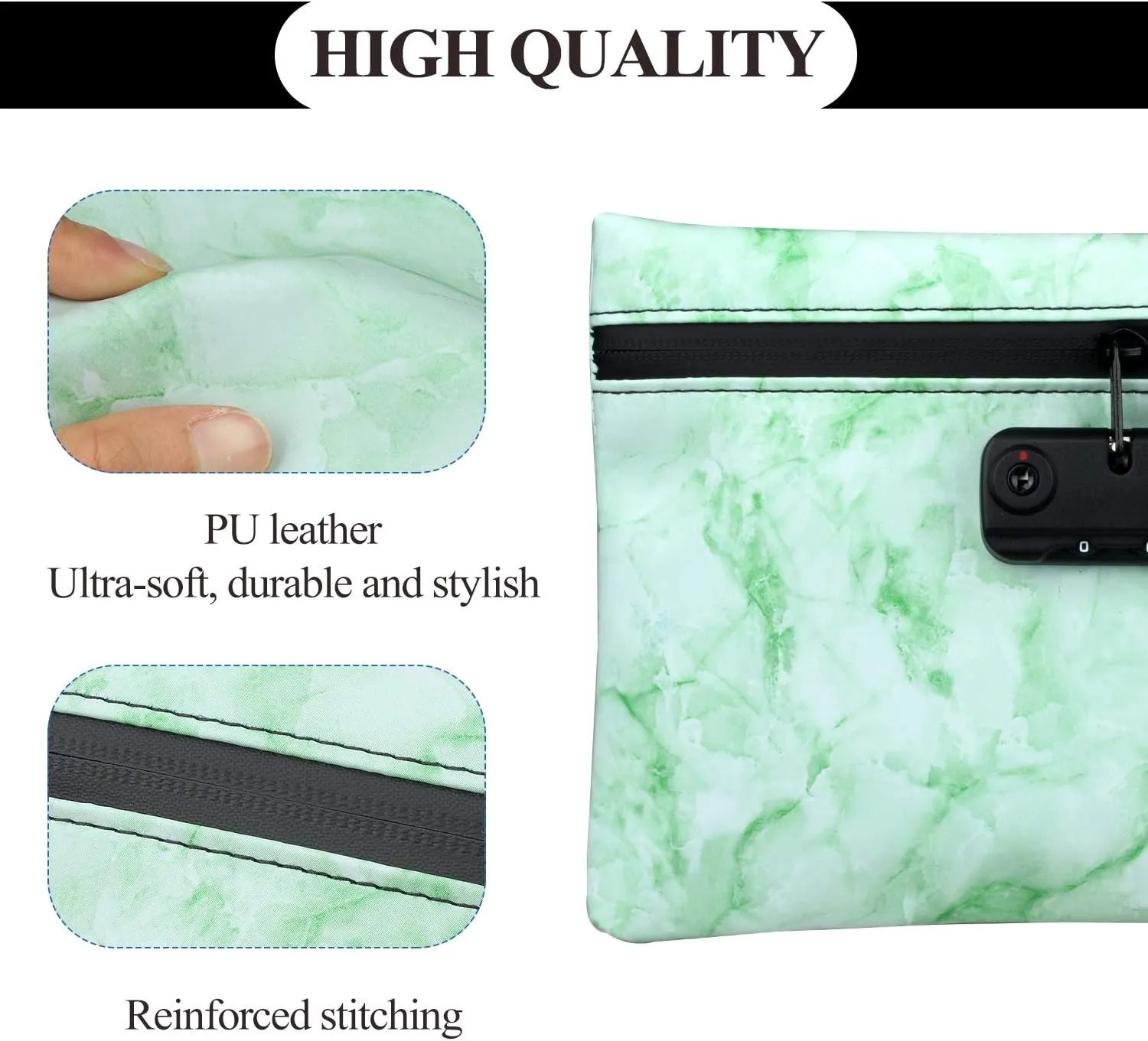 FIREDOG Smell Proof Bag with Lock, 6x9 Odor Proof Pouch Case Container for Travel Stash Storage