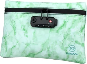 FIREDOG Smell Proof Bag with Lock, 6x9 Odor Proof Pouch Case Container for Travel Stash Storage