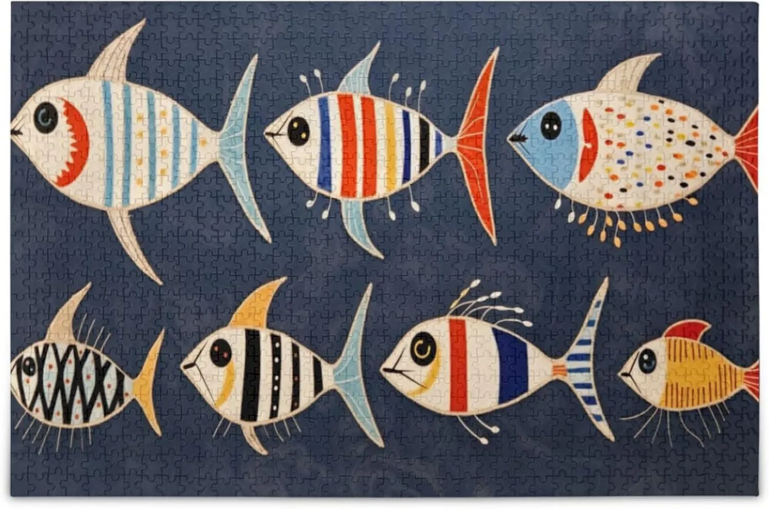Fish Print Jigsaw Puzzles 1000 Pieces Toy Games Educational Gift Home Decor for Adults Kids A111430