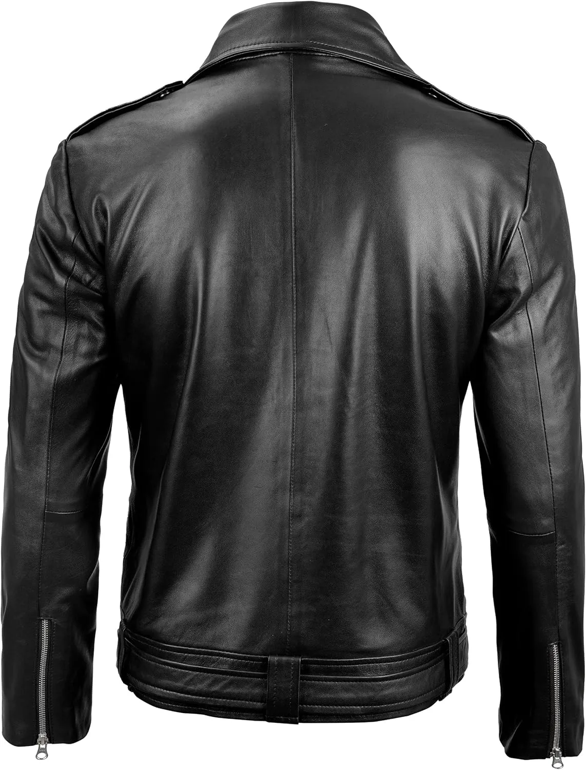 fjackets Asymmetrical Style Men's Leather Jacket - Premium Lambskin Leather Jackets Men