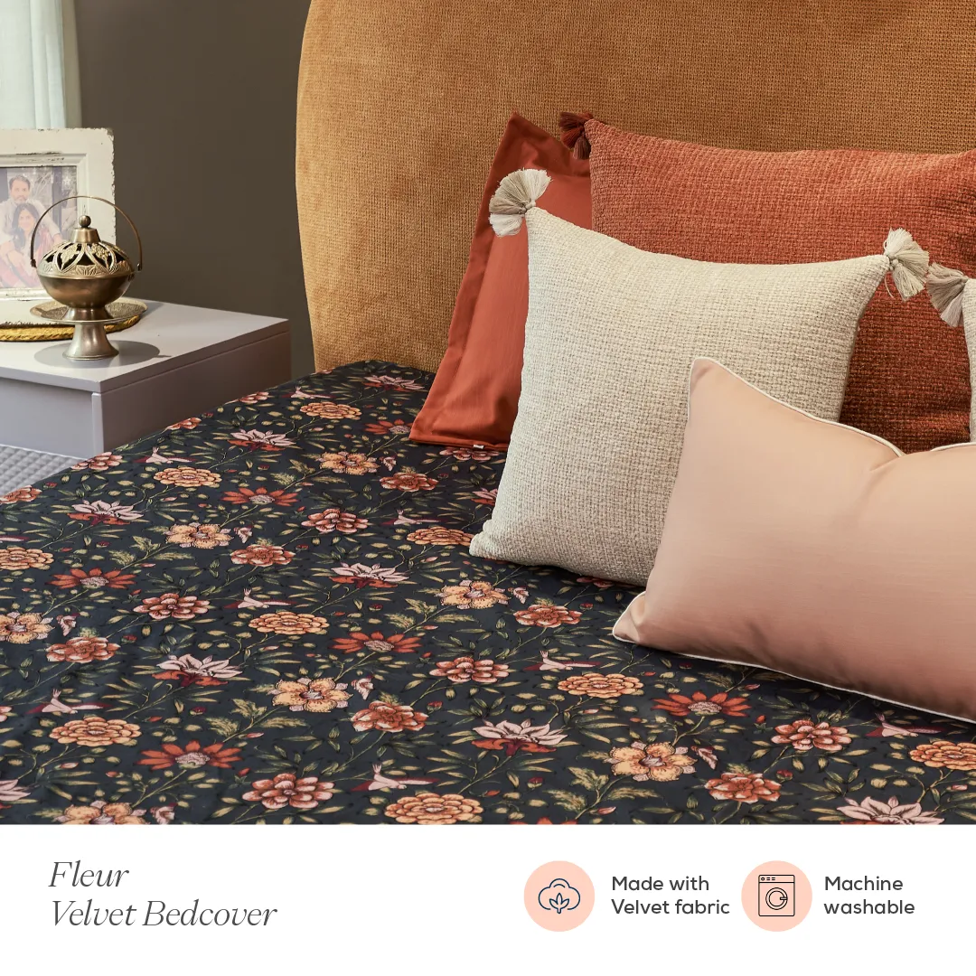 Fleur Velvet Bedcover
