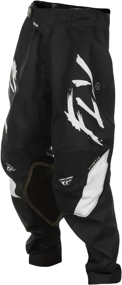 Fly Racing Youth Kinetic Stoke Pant (Black/White, US 20)
