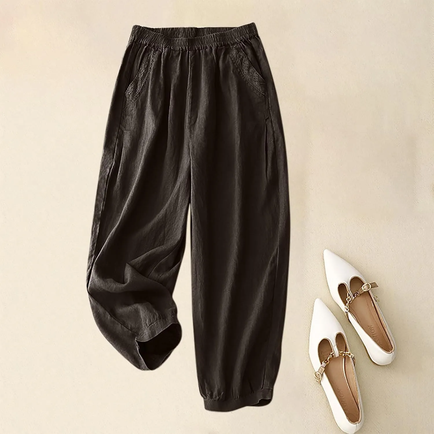 for Women Stretchy Wide Leg Palazzo Lounge Pants Drawstring Exotic Sweatpants Flowy Comfy Loose Fit Waist Yoga Pants