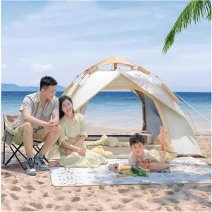 GERRIT Portable Camping Tent Waterproof 2-3 Person Camping Instant Tent Simple Pop-up Camping Tent, Portable Waterproof Tent for Outdoor Camping and Hiking Trips (Size : 200cmx150cmx135cm)