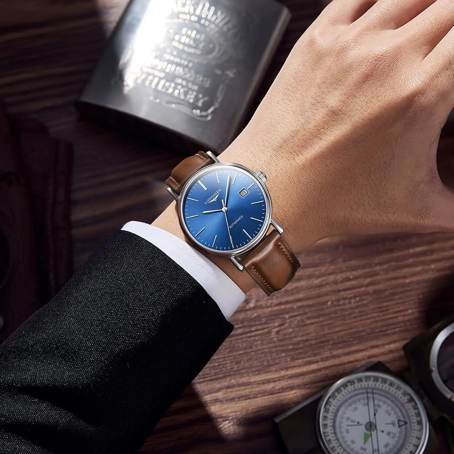 Getalia Luxurious leather Watch Band, Top Grain Genuine Leather Vintage Oil Wax, 18mm 19mm 20mm 21mm 22mm Quick Release Replacement Retro Straps for Men and Women, Thick & Soft