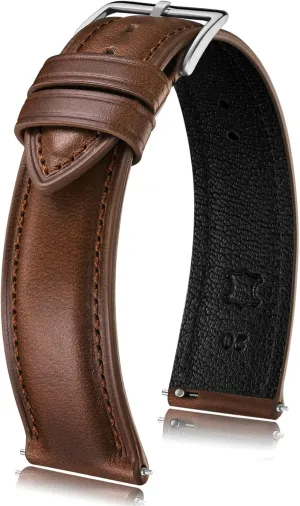 Getalia Luxurious leather Watch Band, Top Grain Genuine Leather Vintage Oil Wax, 18mm 19mm 20mm 21mm 22mm Quick Release Replacement Retro Straps for Men and Women, Thick & Soft