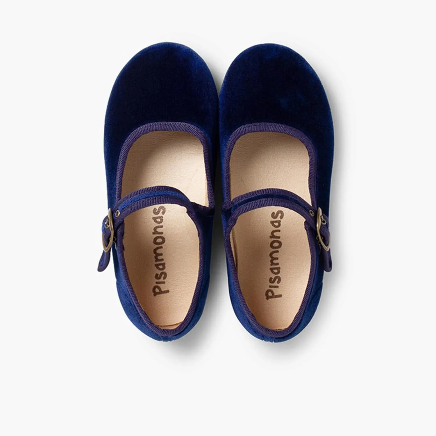Girls Buckle Up Velvet Mary Janes