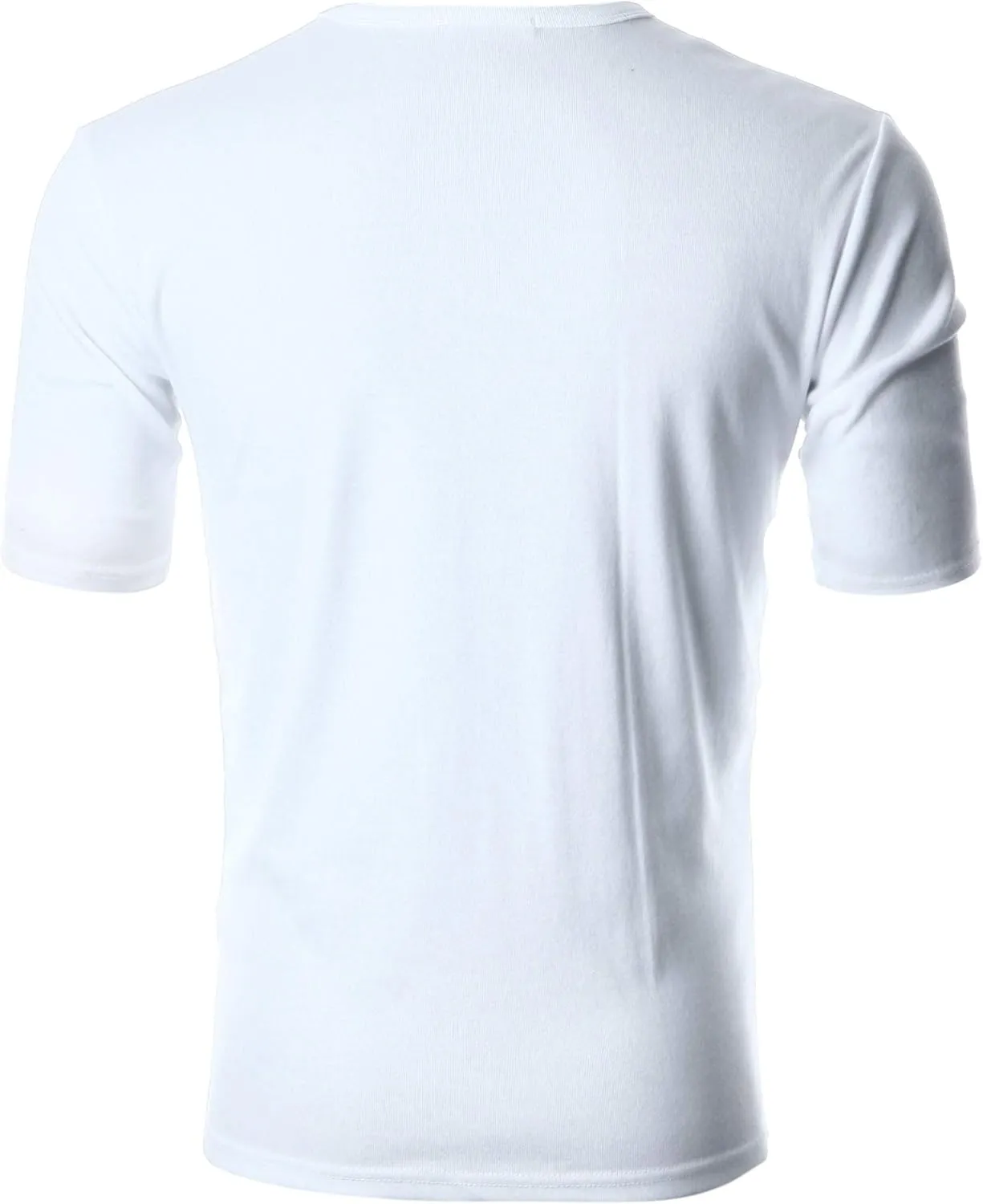 GIVON Men’s Slim Fit V-Neck Long Sleeve T-Shirt – 100% Cotton Ribbed Knit – Midweight Base Layer or Standalone Top