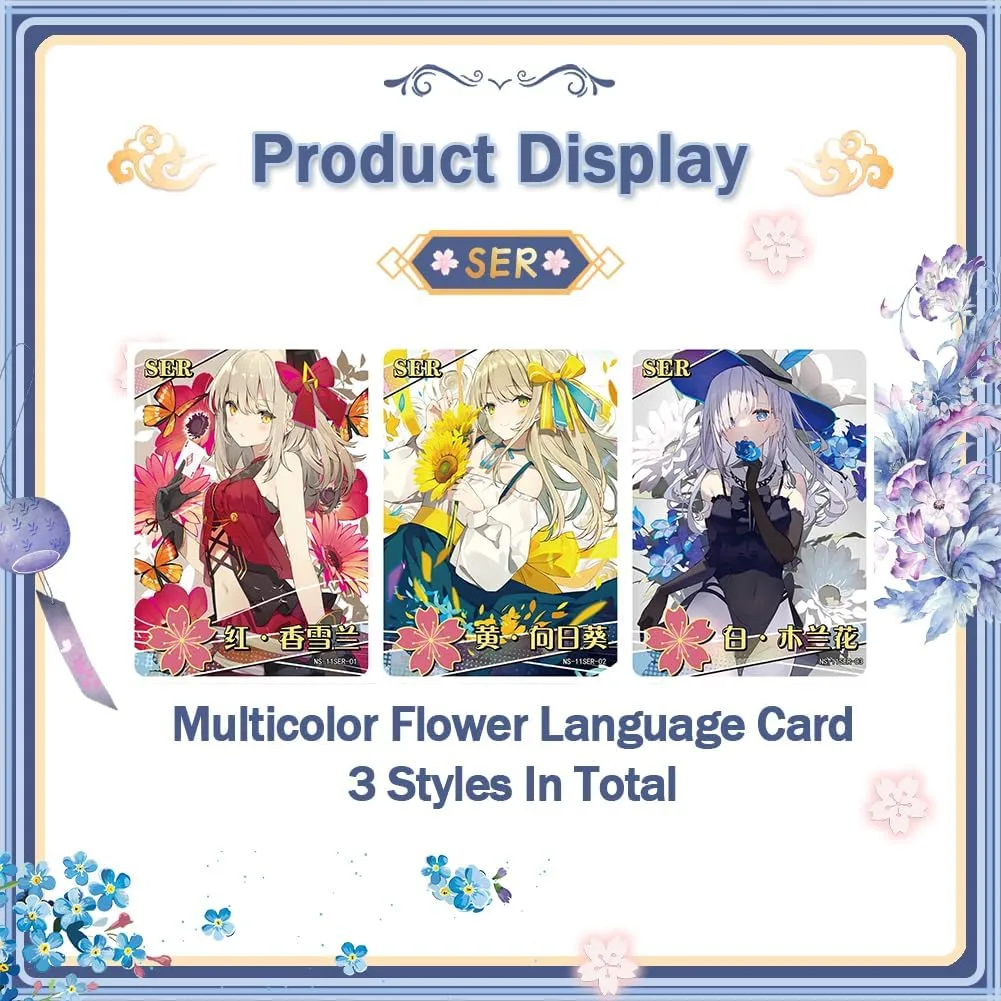 Goddess Story Booster Box Goddess Story Waifu Series TCG Anime Girl Collection Trading Cards (NS1-11)