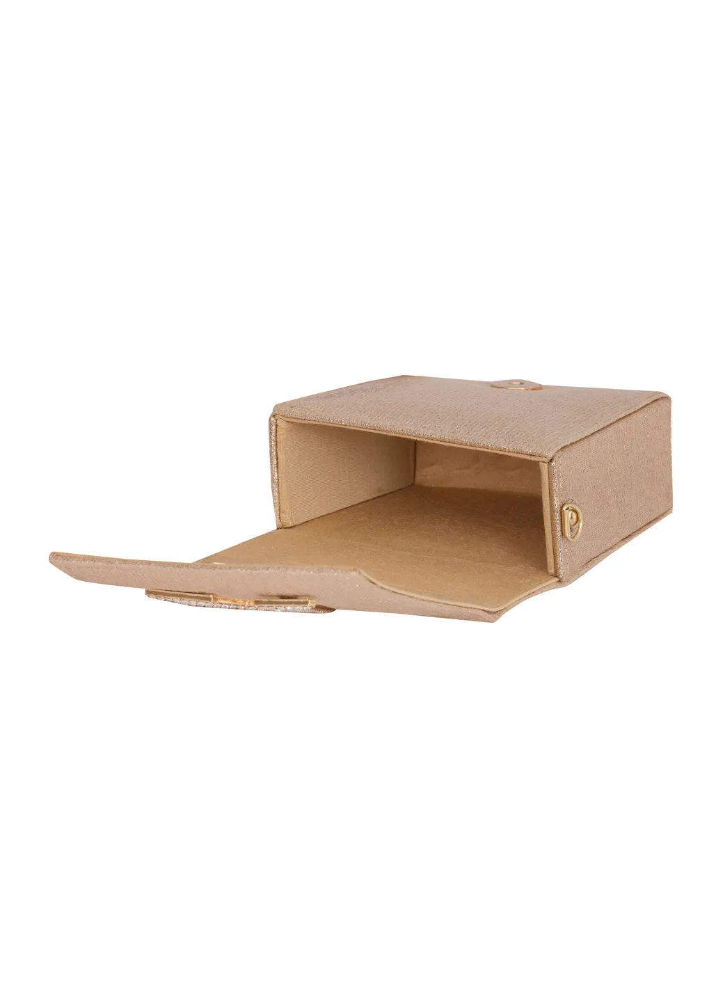 Golden L Alphabhet Intial Embellised Flap Bag