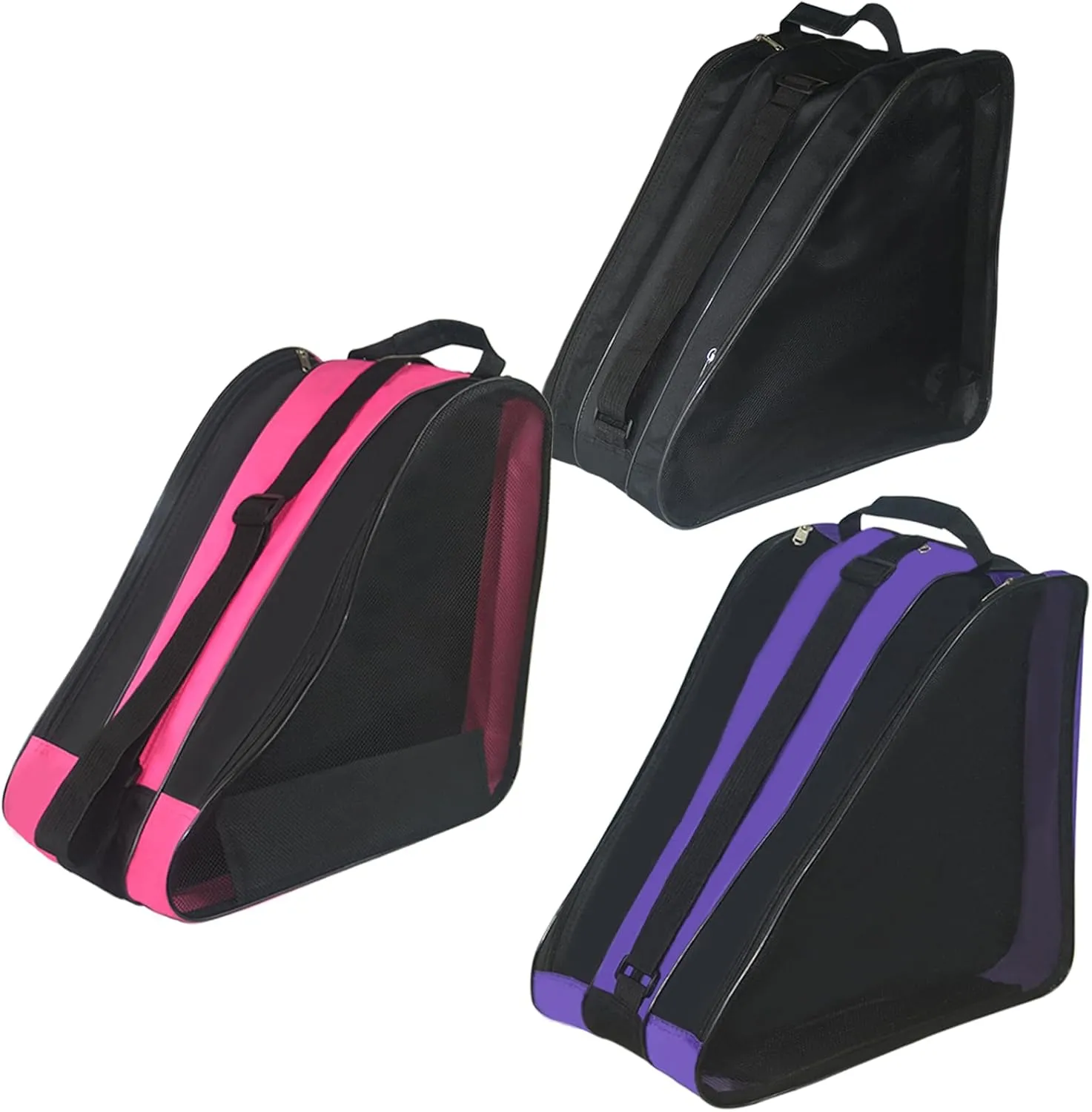 Gooyule Roller Skate Bag - Adjustable Shoulder Strap Ice Skate Bag for Girls, Boys & Adults - Large Capacity Fits Quad, Inline & Most Roller Skating Accessories