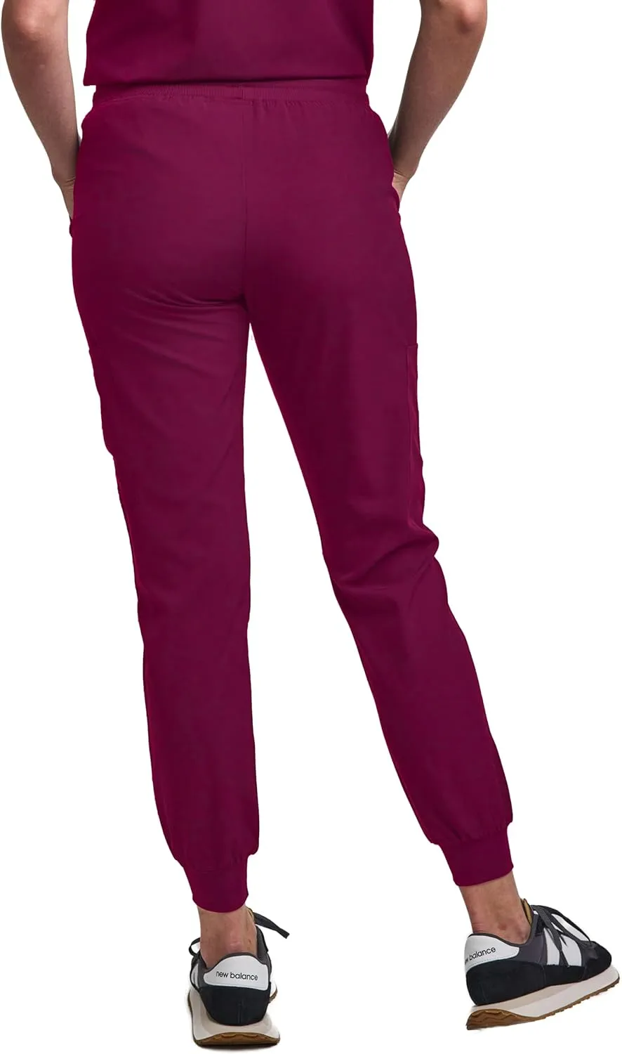 Green Town Scrubs for Women Scrub Set - Jogger Pant and Tuck-in V-Neck Top, 5 Pockets, Yoga Waistband, Nursing Uniform