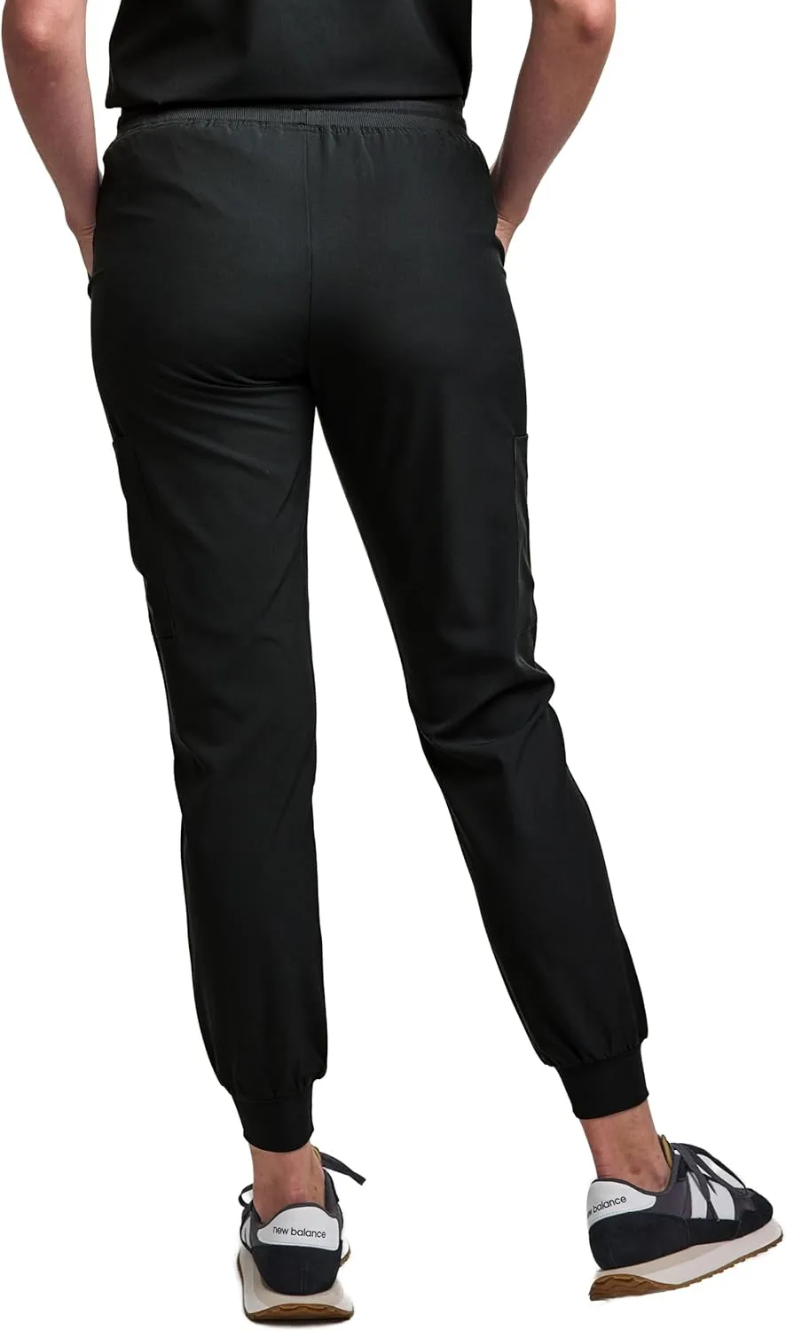 Green Town Scrubs for Women Scrub Set - Jogger Pant and Tuck-in V-Neck Top, 5 Pockets, Yoga Waistband, Nursing Uniform