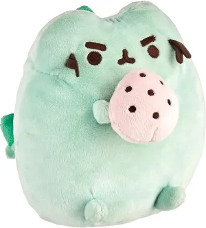 GUND Pusheenosaurus Standing with Egg Plush Stuffed Dinosaur, Green, 6", Multicolor