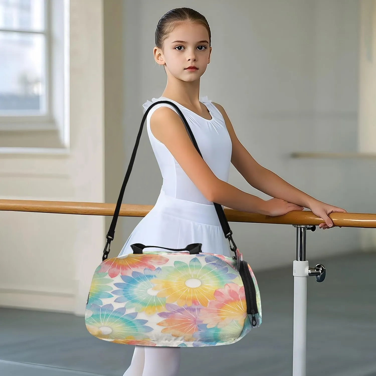 GuoChe Anti Theft Crossbody Bag with Shoes Compartment Trendy Over Shoulder Purse for Go shopping