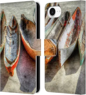 Head Case Designs Officially Licensed Celebrate Life Gallery Canoes Beaches Leather Book Wallet Case Cover Compatible with Apple iPhone 16e