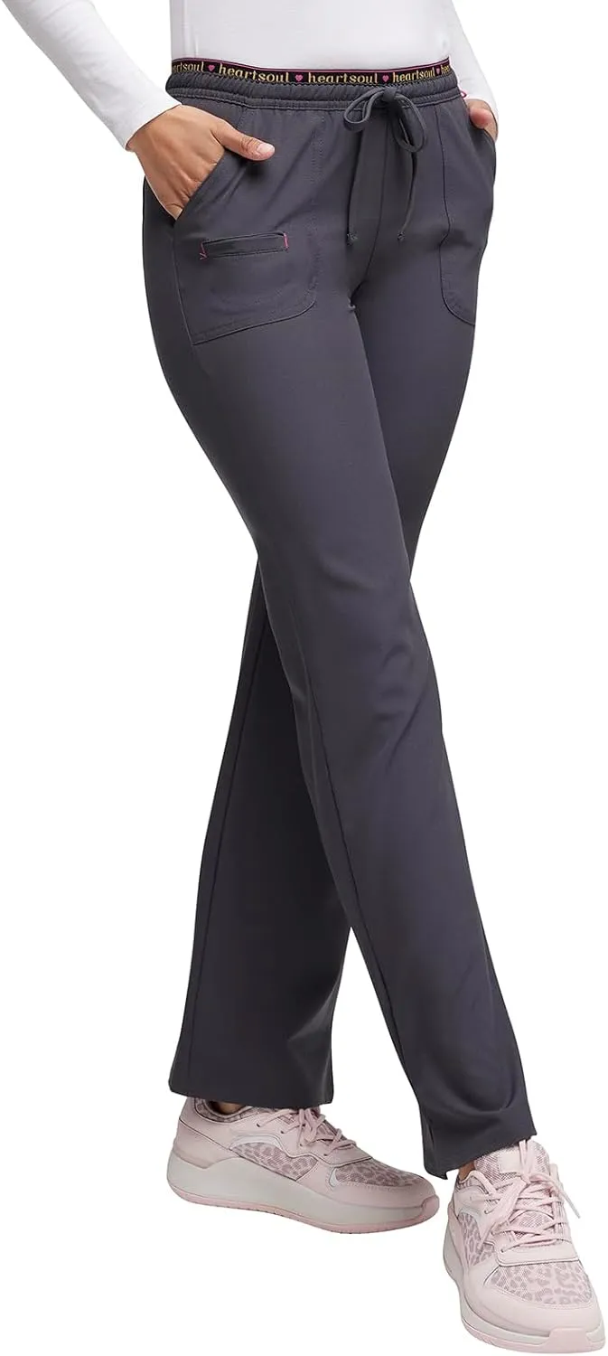 Heartsoul Drawstring Scrub Pants for Women, Stretch Performance Fabric, 20110