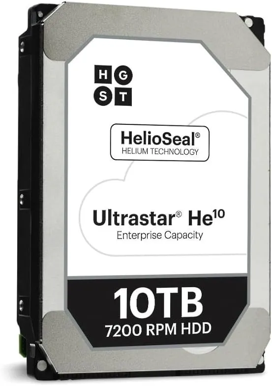 HGST 0F27453 Ultrastar He10 HUH721010ALE601 10TB 3.5" SATA 6Gb/s Internal Hard Drive