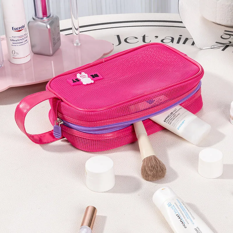 Holiday Portable Storage Business Trip Mesh Cosmetic Bags